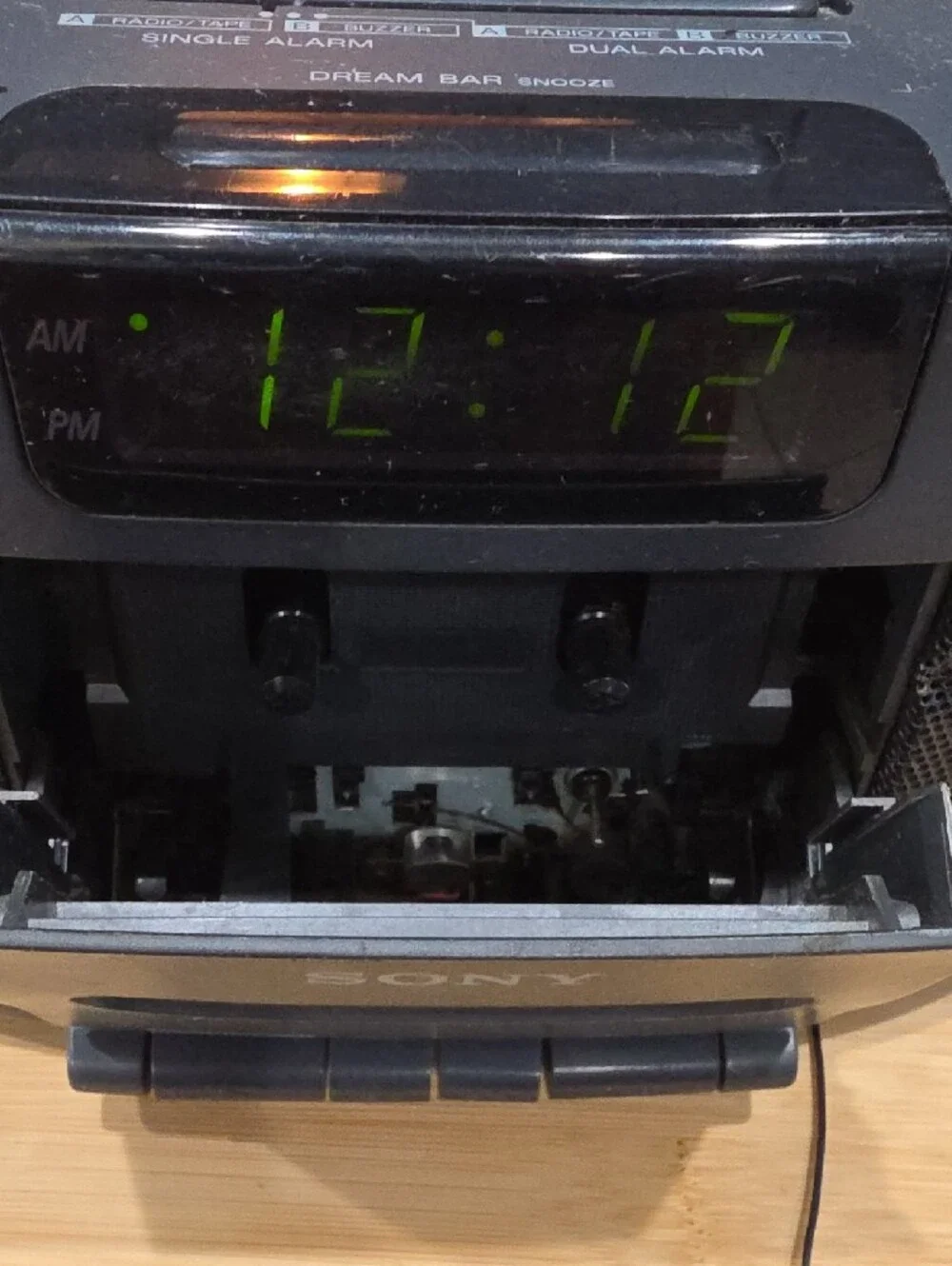 Sony Portable CD Player Stereo Clock Radio - Black